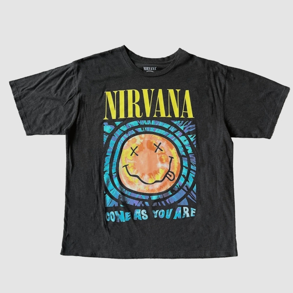 NIRVANA Black and Yellow Kids T-Shirt